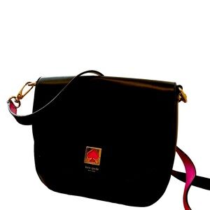Kate Spade black and pink shoulder bag